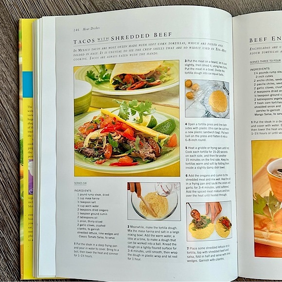 Authentic MEXICAN Healthy Ways with a Favorite Cuisine XL Hardcover Cookbook - Picture 12 of 15